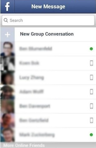  AndroidでFacebookでメッセージを検索